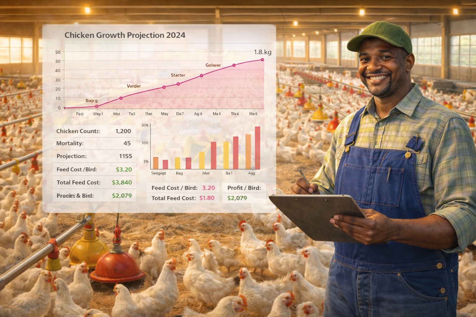 Livestock growth and feed planning